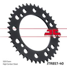 Coroa JT Sprockets 520 40D Diâmetro interno 125mm Círculo de furação 145mm para Yamaha XV Virago S, MuZ / MZ Baghira Black Panther Streetmoto XT E Z Tenere ano 1982 - 2016