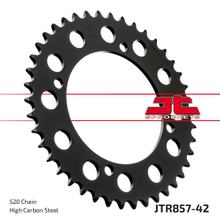Coroa JT Sprockets 520 42Z diâmetro interno 125mm círculo de furação 145mm para Yamaha XV Virago S, MuZ / MZ Baghira Black Panther Streetmoto XT E Z Tenere ano 1982 - 2016