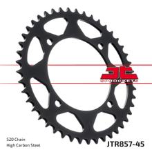Coroa JT Sprockets 520 45Z para Yamaha XV Virago S, MuZ / MZ Baghira Black Panther Streetmoto XT E Z Tenere L K 125 - 660 ccm Ano 1982 - 2016
