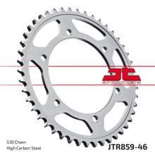 Piñón JT Sprockets 530 46Z, diámetro interior 130 mm, círculo de perno 150 mm para Yamaha FZS Fazer S XJR FJ A YZF R Thunderace FZR Exup Thunder Cat Año 1984 - 2003