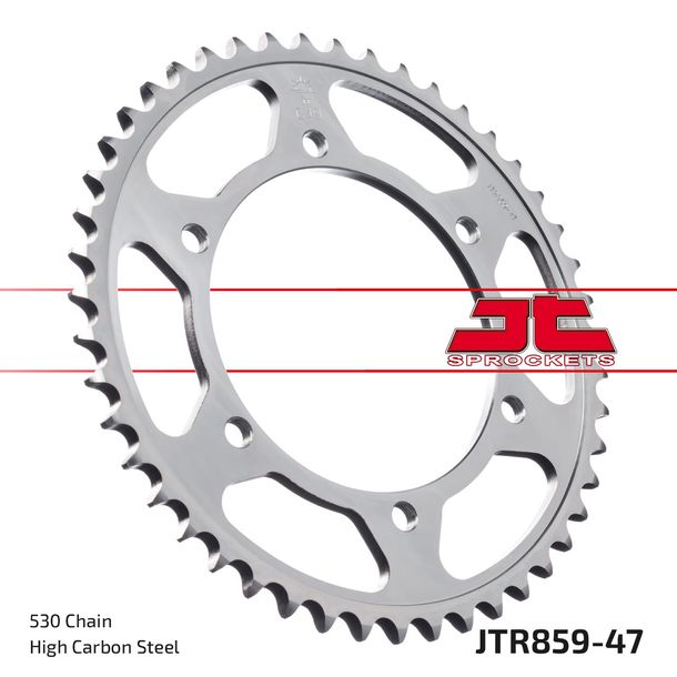 Kettenrad JT Sprockets 530 47Z Innendurchmesser 130mm Lochkreis 150mm für Yamaha FZS Fazer S XJR FJ A YZF R Thunderace FZR Exup Thunder Cat 600 - 1300 Bj. 1984 - 2003