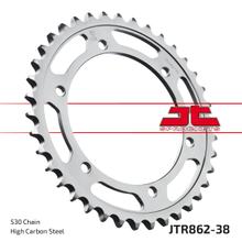 Zębatka tylna JT Sprockets 530 38Z średnica wewnętrzna 120mm rozstaw śrub 135mm dla Yamaha XJ N S RD LC 500 / 600 ccm rok produkcji 1984 - 1991