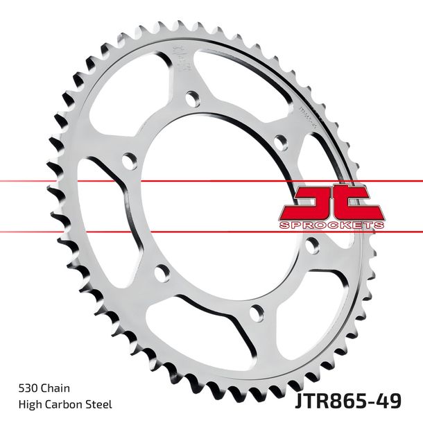Pignone JT 530 49Z, diametro interno 125 mm, circonferenza 145 mm per Yamaha FZR Genesis FZ A R Competition 600 / 750 ccm Anno 1985 - 1994