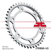 Coroa JT Sprockets 532 43Z Diâmetro interno 130mm Círculo de furação 150mm para Yamaha YZF R Thunderace FZR Exup XJR SP GTS Omega A Competition 750 - 1200 ccm Ano 1987 - 2002