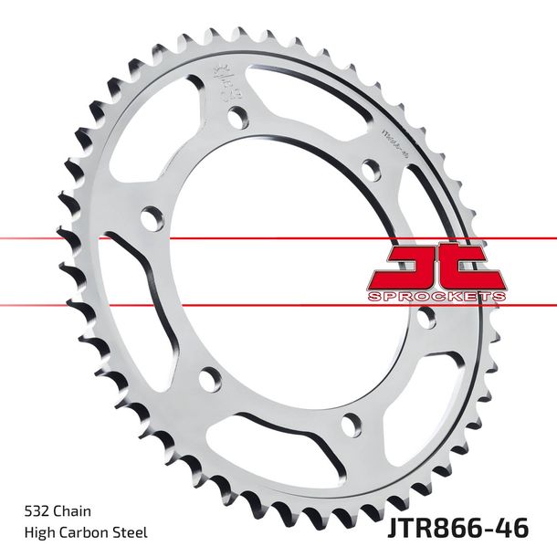 Pignon JT Sprocket 532 46Z, diamètre intérieur 130 mm, cercle de boulons 150 mm pour Yamaha YZF R Thunderace FZR Exup XJR SP GTS Omega A Competition Année 1987 - 2002