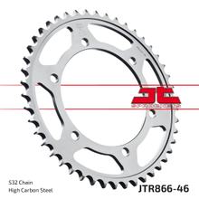 Coroa JT Sprockets 532 46Z Diâmetro interno 130mm Círculo de furação 150mm para Yamaha YZF R Thunderace FZR Exup XJR SP GTS Omega A Competition 750 - 1200 ccm Ano 1987 - 2002