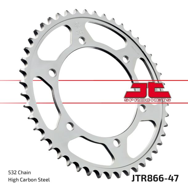 Pignon JT Sprocket 532 47Z, diamètre intérieur 130 mm, cercle de boulons 150 mm pour Yamaha YZF R Thunderace FZR Exup XJR SP GTS Omega A Competition Année 1987 - 2002