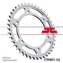 Coroa JT Sprockets 525 42Z diâmetro interno 125mm círculo de furação 145mm para Yamaha TDM 850 ccm ano 1991 - 2001