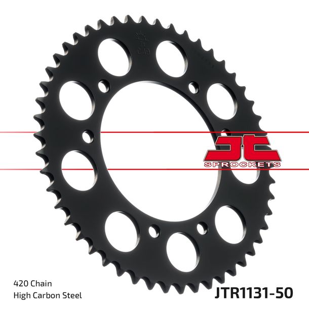JT Sprockets 420 50Z sprocket inner diameter 105 mm bolt circle 125 mm for Rieju MRT, Aprilia SX Derbi Senda SM DRD X-Treme Pro Racing Yamaha DTR X RX