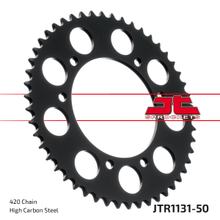 Zębatka JT Sprockets 420 50Z średnica wewnętrzna 105mm rozstaw śrub 125mm dla Rieju MRT, Aprilia SX Derbi Senda SM DRD X-Treme Pro Racing Yamaha DTR X RX