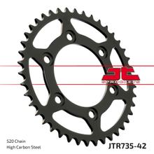 Zębatka tylna JT Sprockets 520 42Z średnica wewnętrzna 100mm rozstaw śrub 124mm dla Ducati Monster i.e. Dark SS FE Carenata i.e S 350 - 907 ccm rok produkcji 1988 - 2014