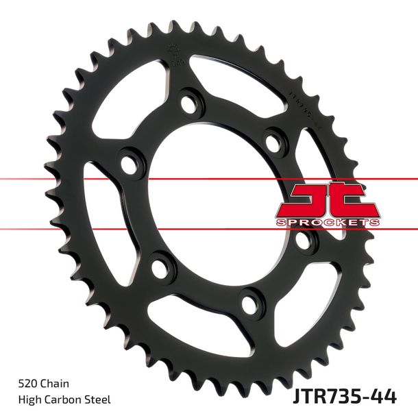 Kettenrad JT Sprockets 520 44Z Innendurchmesser 100mm Lochkreis 124mm für Ducati Monster i.e. Dark SS FE Carenata i.e S 350 - 907 ccm Bj. 1988 - 2014