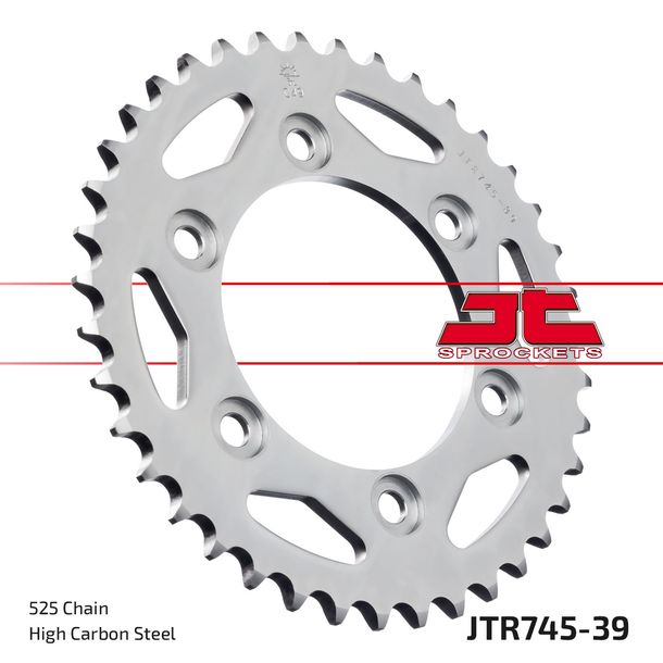 Kettenrad JT Sprockets 525 39Z Innendurchmesser 100mm Lochkreis 124mm für Ducati Monster S4 ST 4 S Dark i.e. 2 ST4 Sportclassic GT Touring Sport SS 916 Bj. 1997 - 2017