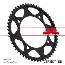 Zębatka JT Sprockets 428 56Z średnica wewnętrzna 125mm rozstaw śrub 145mm dla Yamaha XVS Drag Star Dragstar 125 / 250 ccm r. 2000 - 2004