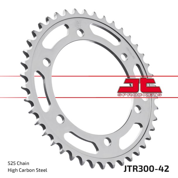 Pignon JT Sprockets 525 42Z pour Yamaha FZ 8 Fazer S SA, Honda XL V Transalp 600 - 900 ccm Année 1987 - 2016