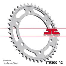 JT Sprockets 525 42Z sprocket for Yamaha FZ 8 Fazer S SA, Honda XL V Transalp 600 - 900 ccm Year 1987 - 2016