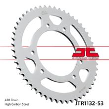 Kettingtandwiel JT Sprockets 420 53T Binnendiameter 102mm Steekcirkel 125mm voor Derbi Senda SM DRD X-Treme Pro Racing, Aprilia RX R Rieju RR X-Race Ltd Edition