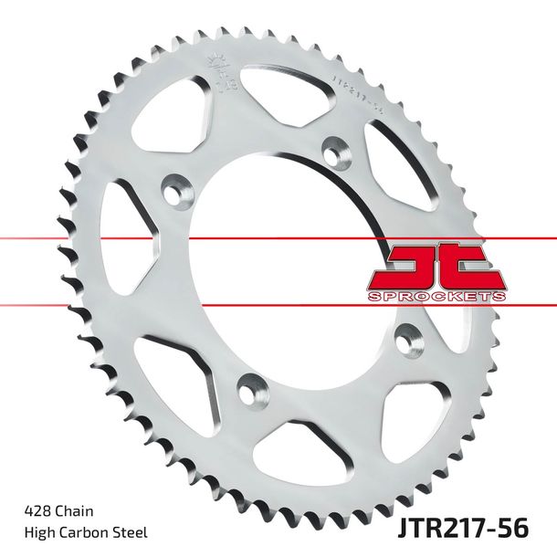 Kettenrad JT Sprockets 428 56Z Innendurchmesser 110mm Lochkreis 130mm für Honda CR R 80 / 85 ccm Bj. 1986 - 2008