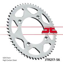 JT Sprockets 428 56Z sprocket inner diameter 110mm bolt circle 130mm for Honda CR R 80 / 85 ccm Year 1986 - 2008