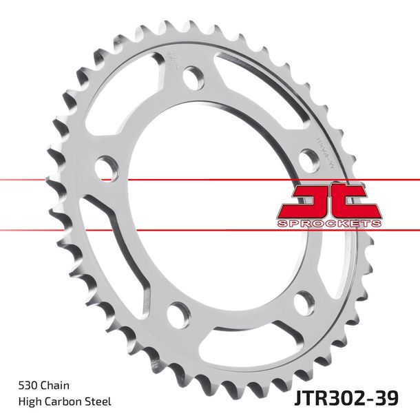 Pignon JT Sprockets 530 39Z, diamètre intérieur 112 mm, cercle de boulons 138 mm pour Honda CBF FA F A CBR CB SF X11 600 - 1300 ccm Année 1991 - 2021