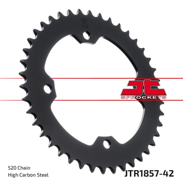 Kettenrad JT Sprockets 520 42Z Innendurchmesser 125mm Lochkreis 145mm für Yamaha YFZ Performance Race R X Special Bill Balance, SMC Black Hawk S YFM