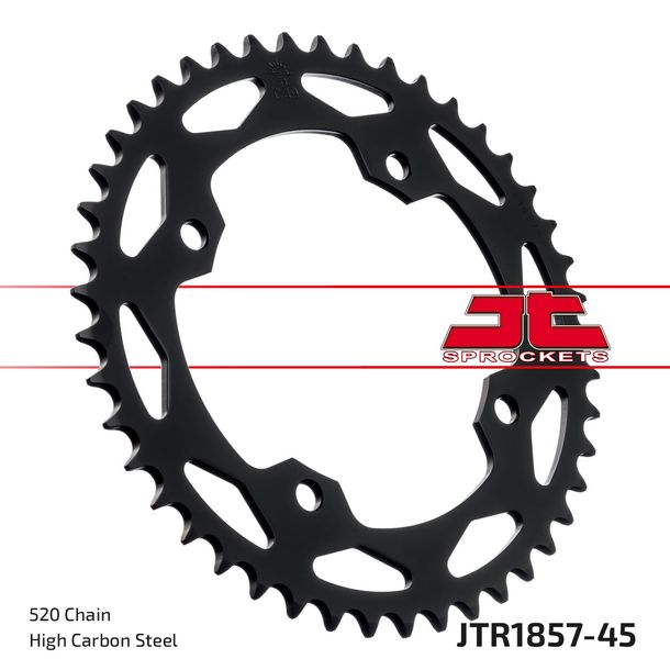 Kettenrad JT Sprockets 520 45Z Innendurchmesser 125mm Lochkreis 145mm für Yamaha YFZ Performance Race R X Special Bill Balance, SMC Black Hawk S YFM