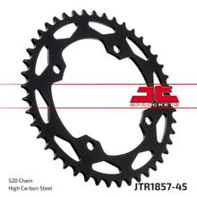 Piñón JT Sprockets 520 45Z, diámetro interior 125 mm, círculo de perno 145 mm para Yamaha YFZ Performance Race R X Special Bill Balance, SMC Black