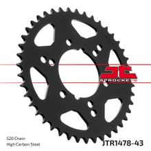 Cata-coroa JT Sprockets 520 43D Diâmetro Interno 80mm Círculo de Furos 104mm para Kawasaki ZX-6R, Polaris Trail Boss Blazer Scrambler X Freedom Xpress Xplorer