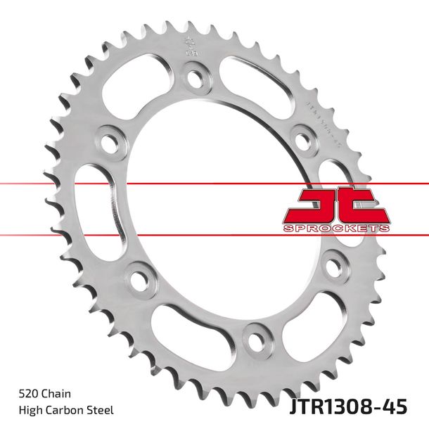 Pignon JT Sprockets 520 45Z, diamètre intérieur 134 mm, cercle de boulons 160 mm pour Honda CBR RR Fireblade SP CB R RA 600 - 1000 ccm Année 2000 - 2021