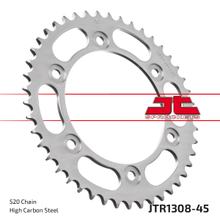 Coroa JT Sprockets 520 45D Diâmetro interno 134mm Círculo de furação 160mm para Honda CBR RR Fireblade SP CB R RA 600 - 1000 ccm Ano 2000 - 2021