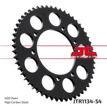 Pignon JT Sprockets 428 54Z, diamètre intérieur 105 mm, cercle de boulons 125 mm pour HM CRE Derapage RR, Rieju Marathon AC Cross Supermoto Derbi Senda