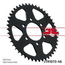 Pignon JT Sprockets 520 46Z, diamètre intérieur 74 mm, cercle de boulons 100 mm pour Hyosung GV Aguila Classic 250 ccm Année 2001 - 2017
