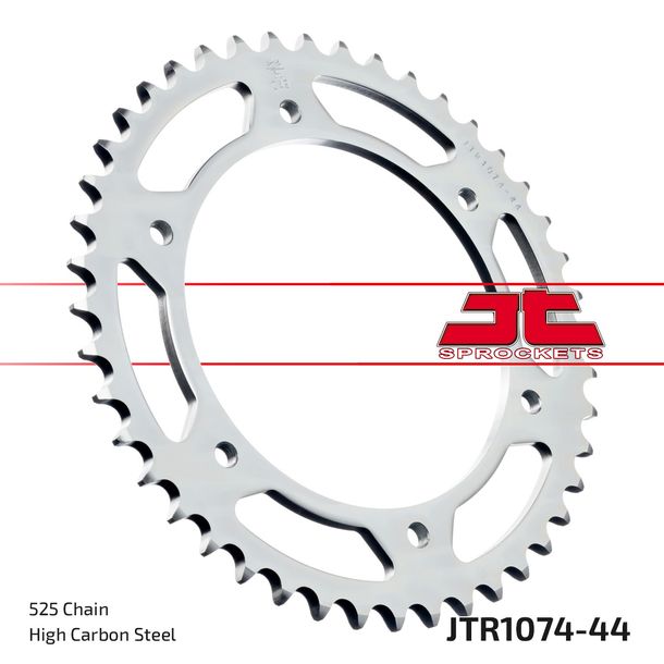 Pignone JT 525 44Z, diametro interno 142 mm, circonferenza 164 mm per Hyosung GT S R Comet i Sport II Naked 650 ccm Anno 2004 - 2017