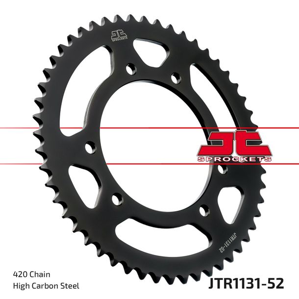 Kettenrad JT Sprockets 420 52Z Innendurchmesser 105mm Lochkreis 125mm für Rieju MRT, Aprilia SX Derbi Senda SM DRD X-Treme Pro Racing Yamaha DTR X RX