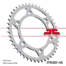 Coroa JT Sprockets 520 45D Diâmetro interno 125mm Círculo de furação 153mm para Honda XR R L CRF Rally 250 - 650 ccm Ano 1990 - 2021