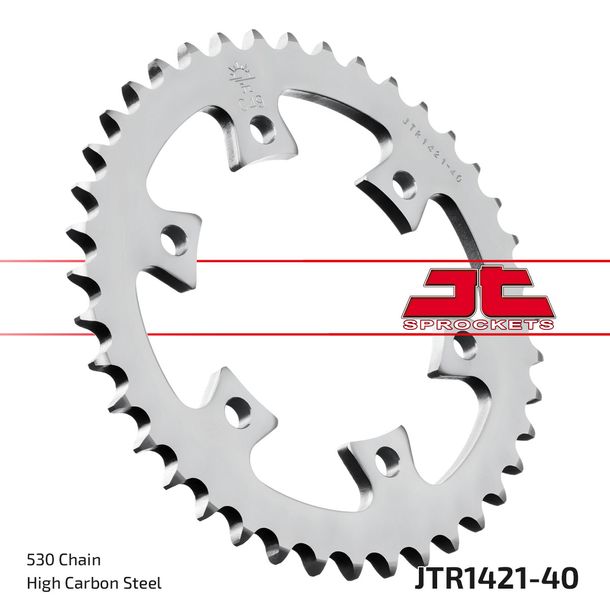 Kettenrad JT Sprockets 530 40Z Innendurchmesser 110mm Lochkreis 130mm für Bombardier - Can-am DS Baja X 650 ccm