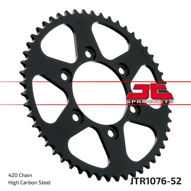 Kettenrad JT Sprockets 420 52Z Innendurchmesser 80mm Lochkreis 100mm für Rieju RR Tango 50 ccm