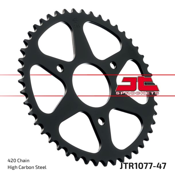 JT Sprockets 420 47Z tandwiel binnendiameter 55 mm boutcirkel 90 mm voor Rieju RS-2 Matrix RS AC NKD Sport 50 ccm