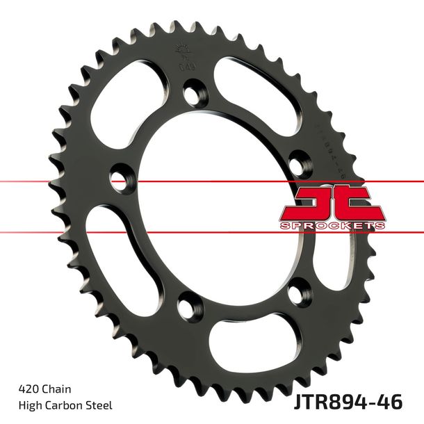 JT Sprockets 420 46Z, diametro interno 98 mm, bullone circolare 115 mm per KTM SX 50 - 65 ccm Anno 1998 - 2022