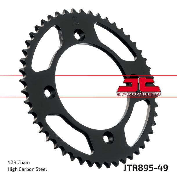 Kettenrad JT Sprockets 428 49Z Innendurchmesser 110mm Lochkreis 132mm für KTM SX, Husqvarna TC 85 ccm Bj. 2003 - 2023