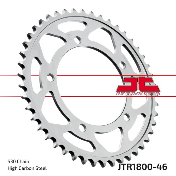 JT Sprockets 530 46Z sprocket inner diameter 120mm bolt circle 140mm for Suzuki GSX FA F GSF Bandit SA GSX-R N S B-King ABS 955 - 1300 ccm Year 2000 - 2021