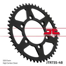 Coroa JT Sprockets 520 48D diâmetro interno 100mm círculo de furação 124mm para Ducati Monster i.e. Dark SS FE Carenata i.e S 350 - 907 ccm ano 1988 - 2014