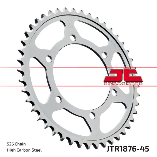 Pignon JT Sprockets 525 45Z pour Yamaha YZF-R6 MT-09, Suzuki GSX-R 600 - 1000 ccm Année 2005 - 2022
