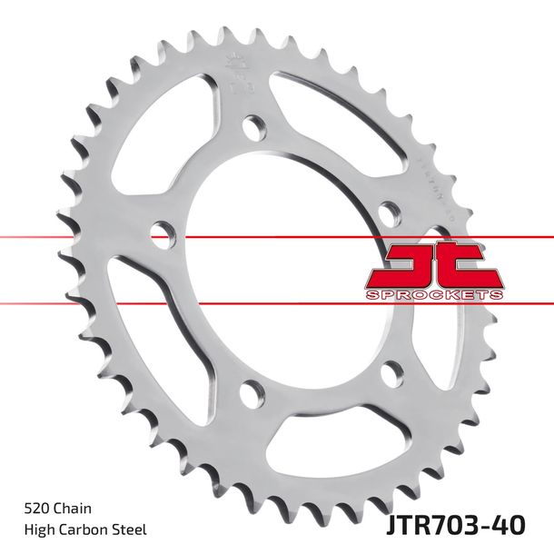 Kettenrad JT Sprockets 520 40Z Innendurchmesser 100mm Lochkreis 120mm für Aprilia RS Extrema Replica RSV Tuono V4 R APRC Mille RSV4 Factory, BMW G X Bj. 1995 - 2015