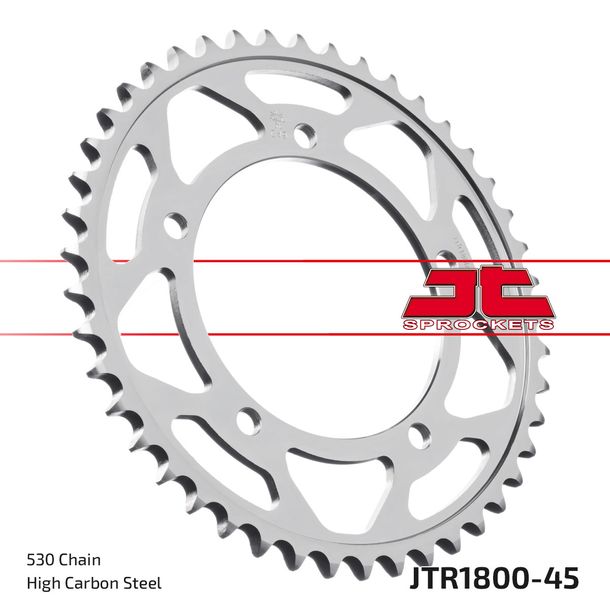 Pignon JT Sprockets 530 45Z pour Suzuki GSX FA F GSF Bandit SA GSX-R N S B-King ABS 955 - 1300 ccm Année 2000 - 2021