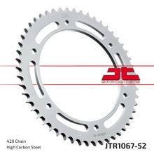 JT Sprockets 428 52Z tandwiel binnendiameter 142 mm boutcirkel 164 mm voor Hyosung GT R Pro Comet Naked 125 cc bouwjaar 2003 - 2017