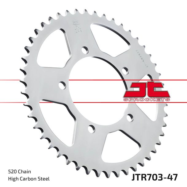 Kettenrad JT Sprockets 520 47Z Innendurchmesser 100mm Lochkreis 120mm für Aprilia RS Extrema Replica RSV Tuono V4 R APRC Mille RSV4 Factory, BMW G X Bj. 1995 - 2015