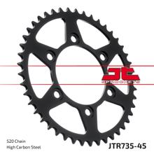 Coroa JT Sprockets 520 45D diâmetro interno 100mm círculo de furação 124mm para Ducati Monster i.e. Dark SS FE Carenata i.e S 350 - 907 ccm ano 1988 - 2014