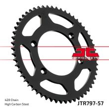 Kettenrad JT Sprockets 428 57Z vnitřní průměr 108mm rozteč otvorů 128mm pro Suzuki DR-Z L L2 125 ccm r. v. 2007 - 2021