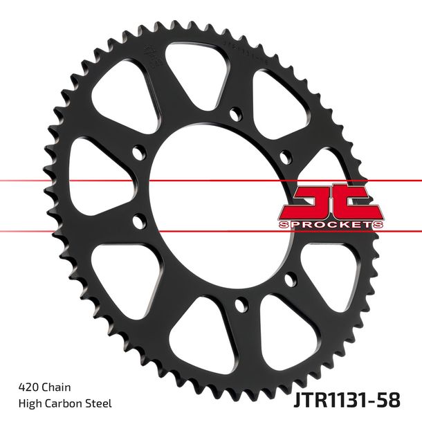 Kettenrad JT Sprockets 420 58Z Innendurchmesser 105mm Lochkreis 125mm für Rieju MRT, Aprilia SX Derbi Senda SM DRD X-Treme Pro Racing Yamaha DTR X RX